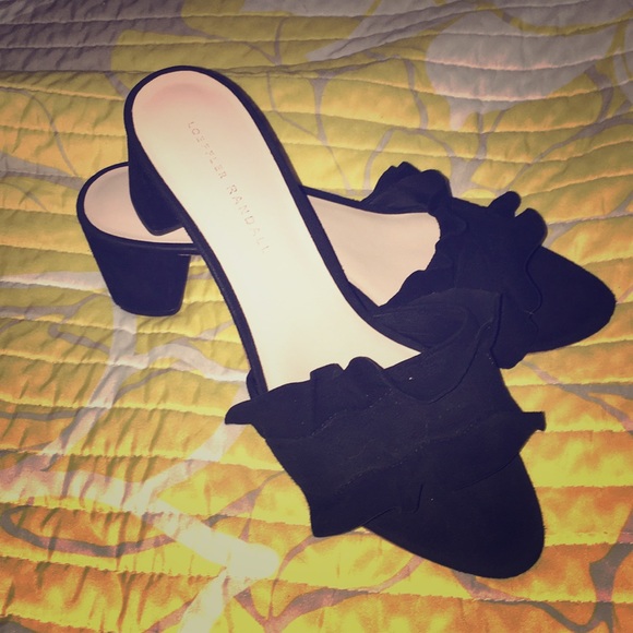 Shoes - Loeffler Randall Black Mules